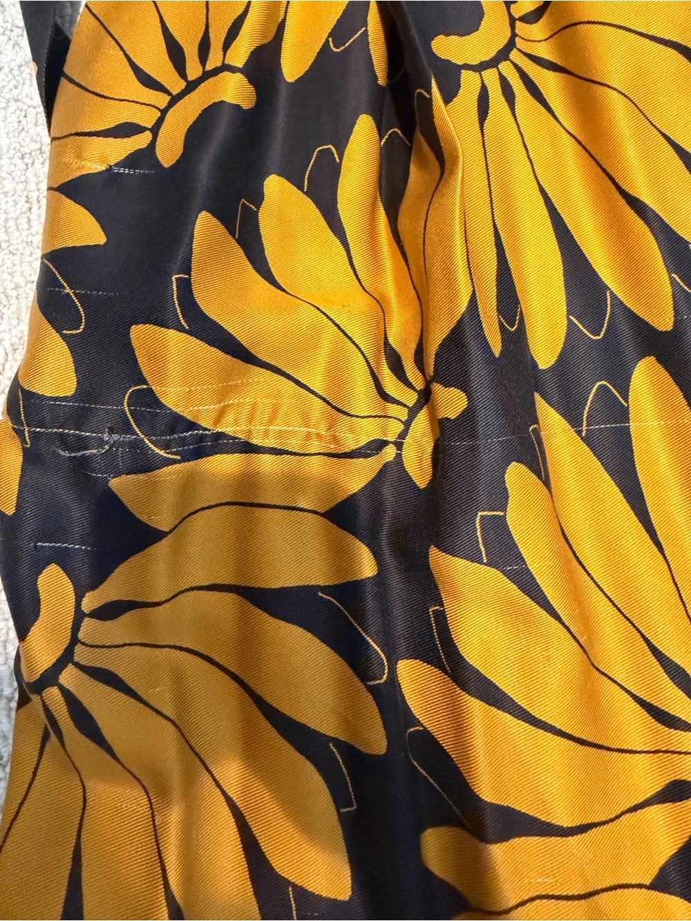 FARM Rio Strapless Black and Mustard Jumpsuit - Picture 5 of 10